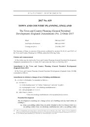Town and Country Planning (General Permitted Development) (England) (Amendment) (No.2) Order 2017