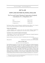 Town and Country Planning (Compensation) (England) (Amendment) (No.2) Regulations 2017