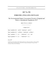 Environmental Impact Assessment (Forestry) (England and Wales) (Amendment) Regulations 2017 (Includes correction slip issued June 2017)