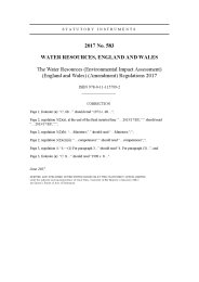 Water Resources (Environmental Impact Assessment) (England and Wales) (Amendment) Regulations 2017 (Includes correction slip issued June 2017)