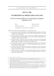 Environmental Offences (Fixed Penalties) (England) Regulations 2017