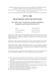 Traffic Signs (Amendment) (England and Wales) Regulations and General Direction 2017