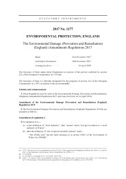 Environmental Damage (Prevention and Remediation) (England) (Amendment) Regulations 2017