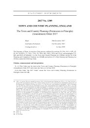 Town and Country Planning (Permission in Principle) (Amendment) Order 2017