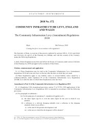 Community Infrastructure Levy (Amendment) Regulations 2018