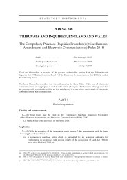 Compulsory Purchase (Inquiries Procedure) (Miscellaneous Amendments and Electronic Communications) Rules 2018