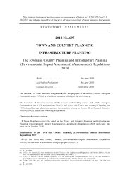 Town and Country Planning and Infrastructure Planning (Environmental Impact Assessment) (Amendment) Regulations 2018. 2018/0695