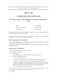 Water Supply (Water Quality) (Amendment) Regulations 2018