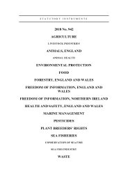 Environment, Food and Rural Affairs (Miscellaneous Amendments and Revocations) Regulations 2018