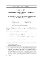 Environmental Protection (Miscellaneous Amendments) (England and Wales) Regulations 2018