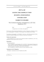 Construction Products (Amendment etc.) (EU Exit) Regulations 2019