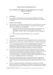 Explanatory Memorandum to the Construction Products (Amendment etc.) (EU Exit) Regulations 2019. SI 2019/465