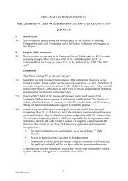 Explanatory Memorandum to the Architects Act 1997 (Amendment) (EU Exit) Regulations 2019. SI 2019/717