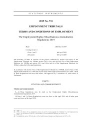 Employment Rights (Miscellaneous Amendments) Regulations 2019