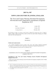 Town and Country Planning (Permitted Development, Advertisement and Compensation Amendments) (England) Regulations 2019