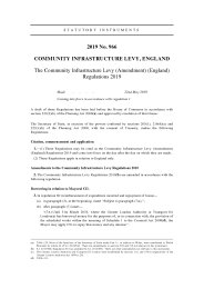 Community Infrastructure Levy (Amendment) (England) Regulations 2019