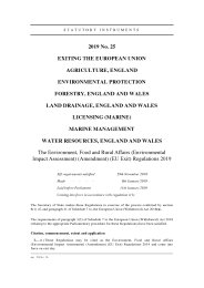 Environment, Food and Rural Affairs (Environmental Impact Assessment) (Amendment) (EU Exit) Regulations 2019 (Includes correction slip issued June 2019)