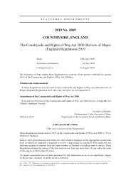 Countryside and Rights of Way Act 2000 (Review of Maps) (England) Regulations 2019