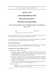 Consumer Rights Act 2015 (Enforcement) (Amendment) Order 2019