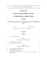 Waste (Miscellaneous Amendments) (EU Exit) Regulations 2019