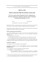 Town and Country Planning (Fees For Applications, Deemed Applications, Requests And Site Visits) (England) (Amendment) Regulations 2019
