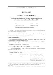 Ecodesign for Energy-Related Products and Energy Information (Amendment) Regulations 2019
