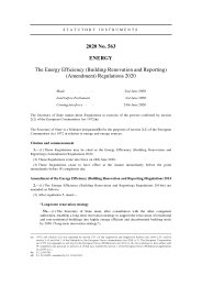 Energy Efficiency (Building Renovation and Reporting) (Amendment) Regulations 2020