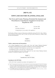 Town and Country Planning (Permitted Development and Miscellaneous Amendments) (England) (Coronavirus) Regulations 2020