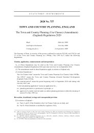 Town and Country Planning (Use Classes) (Amendment) (England) Regulations 2020