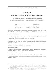 Town and Country Planning (General Permitted Development) (England) (Amendment) (No.3) Order 2020