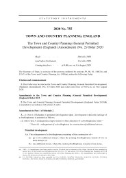 Town and Country Planning (General Permitted Development) (England) (Amendment) (No.2) Order 2020