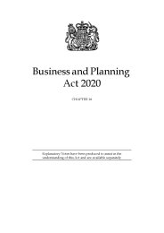 Business and Planning Act 2020