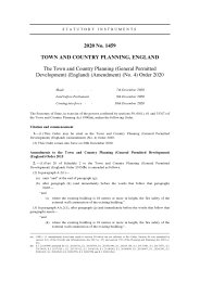Town and Country Planning (General Permitted Development) (England) (Amendment) (No.4) Order 2020