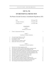 Waste (Circular Economy) (Amendment) Regulations 2020