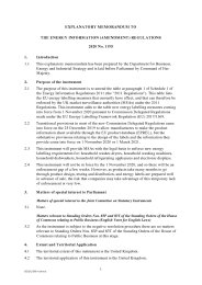 Explanatory Memorandum to the Energy Information (Amendment) Regulations 2020. SI 2020/1195