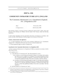 Community Infrastructure Levy (Amendment) (England) (No.2) Regulations 2020