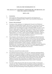 Explanatory Memorandum to the Air Quality (Amendment) (Northern Ireland Protocol) (EU Exit) (No.2) Regulations 2020. SI 2020/1352
