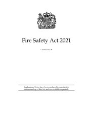 Fire Safety Act 2021