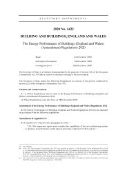 Energy Performance of Buildings (England and Wales) (Amendment) Regulations 2020