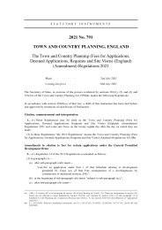 Town and Country Planning (Fees For Applications, Deemed Applications, Requests And Site Visits) (England) (Amendment) Regulations 2021