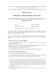 Building Regulations etc. (Amendment) (England) (No.2) Regulations 2021