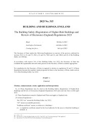 Building Safety (Registration of Higher-Risk Buildings and Review of Decisions) (England) Regulations 2023