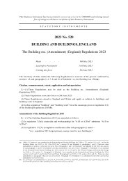 Building etc. (Amendment) (England) Regulations 2023