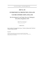 Environment (Local Nature Recovery Strategies) (Procedure) Regulations 2023 (Includes correction slips dated May 2023)