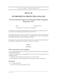 Environmental Targets (Fine Particulate Matter) (England) Regulations 2023