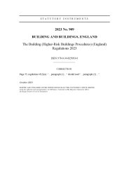 Building (Higher-Risk Buildings Procedures) (England) Regulations 2023 (Includes correction slips issued September 2023 and October 2023)