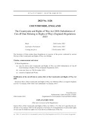 Countryside and Rights of Way Act 2000 (Substitution of Cut-off Date Relating to Rights of Way) (England) Regulations 2023