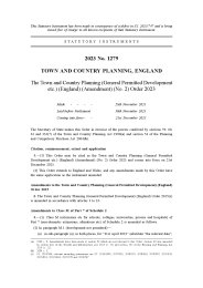 Town and Country Planning (General Permitted Development etc.) (England) (Amendment) (No. 2) Order 2023