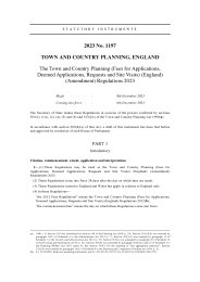 Town and Country Planning (Fees for Applications, Deemed Applications, Requests and Site Visits) (England) (Amendment) Regulations 2023