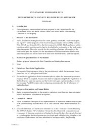 Explanatory Memorandum to the Biodiversity Gain Site Register Regulations 2024. SI 2024/45